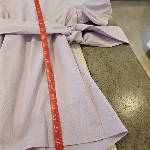 Ruffle lavender top/jacket. Flat friendly! - Picture 5 of 8